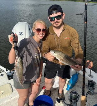 Husband and Wife fishing charter choice