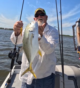 Nice crevalle jack caught on Jacksonville fishing charter!
