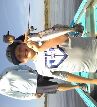 Jacksonville speckled trout making memories on the water!
