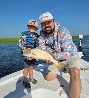 Brunswick GA redfish making perfect fishing memories!