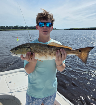 Brunswick redfish putting up a fantastic fight!