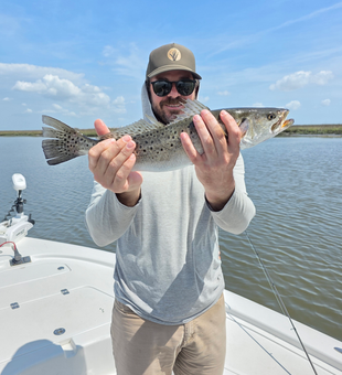 Brunswick speckled trout showing off those beautiful spots!