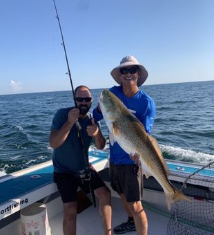 Heavy redfish offshore bite