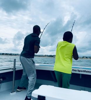 Locked-in offshore fishing action