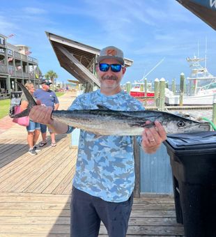 Gulf Shores king mackerel making memories on the dock!