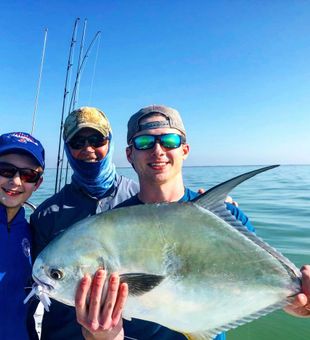 Teamwork landed a Big Permit! - Islamorada, FL.