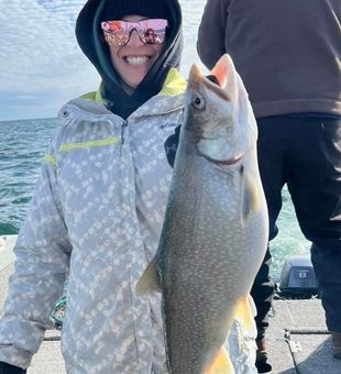Beautiful Duluth lake trout from the deep waters!