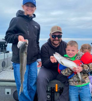 Double lake trout success in Duluth waters!