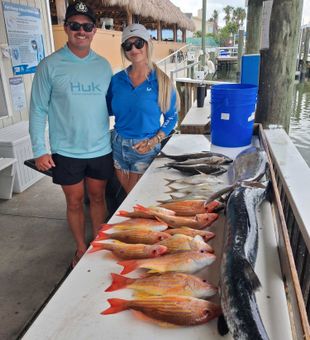 Lane snapper action in Port Orange waters!