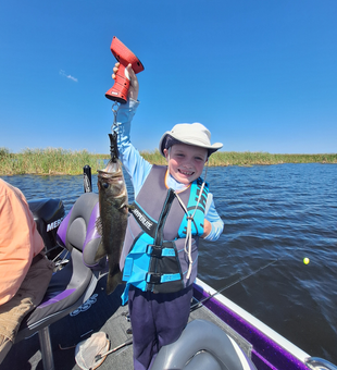 Relaxing day on the lake with a catch to show for it.