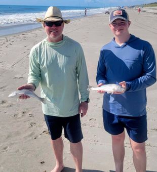 Proud Double Whiting Catch