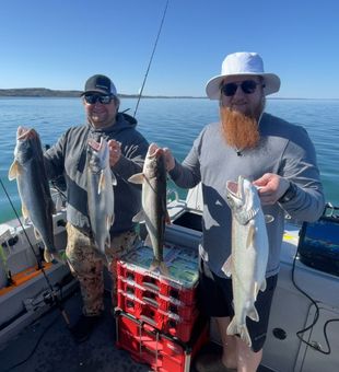 Smiling with a North Dakota catch