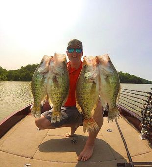 Big catch day with giant crappies!