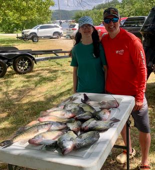 Got my oldest daughter up at 3:30am and we went fishing 