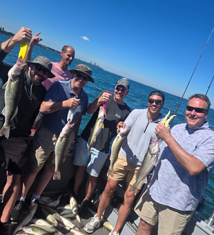 Successful Cleveland walleye catch on the water!