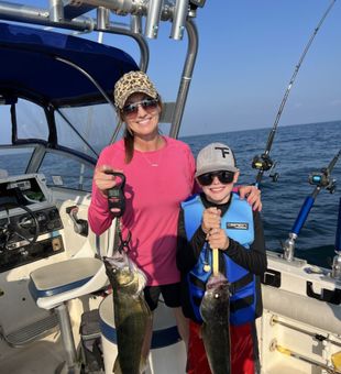 Big smiles after a great day on the water in Cleveland, Ohio.