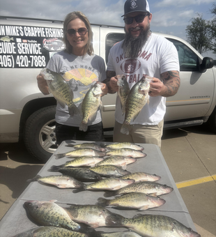 Caught some crappie on a great day out on the lake.