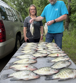 Blasted the crappie with some jigging and trolling action at the Spencer Creek Campground!