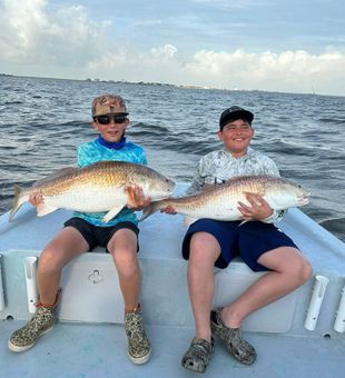 Massive redfish double.