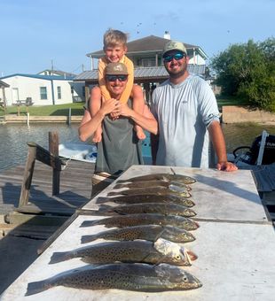 Rockport speckled trout making for excellent table fare!
