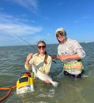 Beautiful Speckled Trout caught wade fishing in Texas!