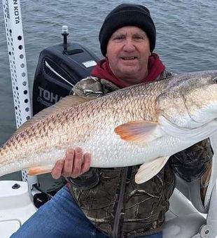 Fishing for Large Redfish in Sulphur, Louisiana