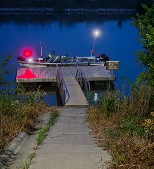 Night fishing setup ready for action in Manhattan KS!