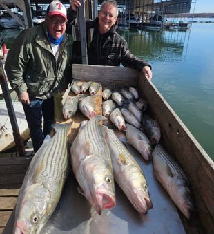 Texas Striped Bass Fishing!