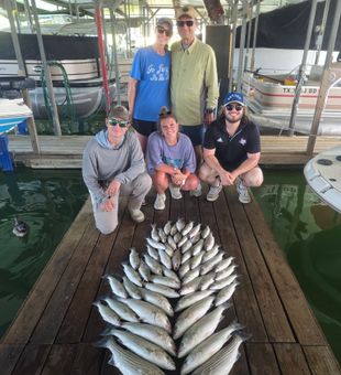 Excellent striped bass fishing results in Pottsboro TX!