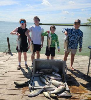 Texas best Striped Bass fishing charter