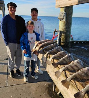 Rockport black drum hunt with some skilled kids!