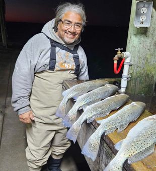 Speckled trout fishing has been great in rockport 