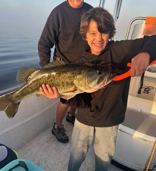 Sunrise bite heating up on Lake Tohopekaliga — prime freshwater fishing in Kissimmee, Florida.