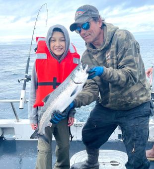 Trophy sized Salmon capture in Homer, AK