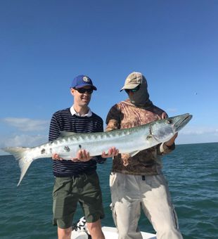 Barracuda aboard! Fishing in Biscayne Bay 