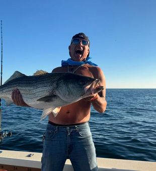 Lines in the water and salty air in New Jersey. 
