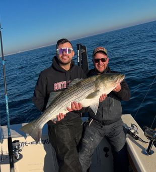 A perfect day fishing along the Jersey coast.
