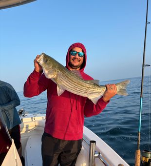 Big Striper action on the water!