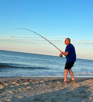 Cape May, NJ offers exciting surfcasting opportunities for sharks, combining scenic ocean views with memorable catch-and-release action.