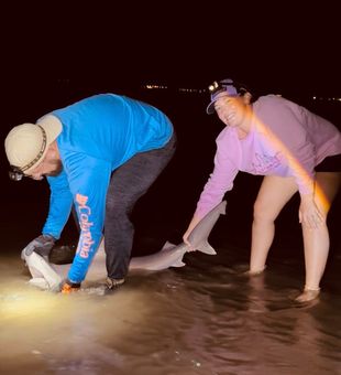 Night fishing adrenaline: Cape May.