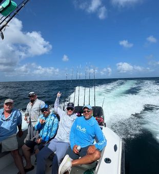 Energetic offshore crew!