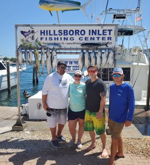 Family Sportfishing for Cobia in Pompano Beach FL