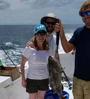 Gag Grouper glory on the open sea.
