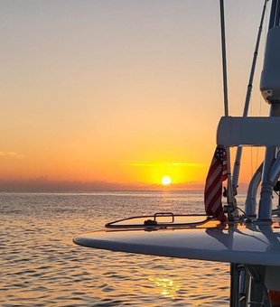 Perfect evening conditions for an exciting fishing adventure on calm waters.