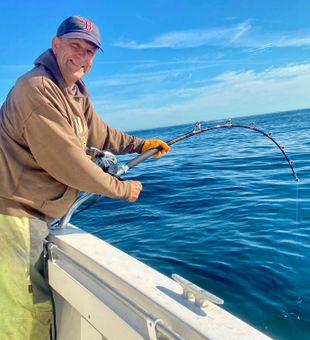 Deep sea action in Wareham MA waters!