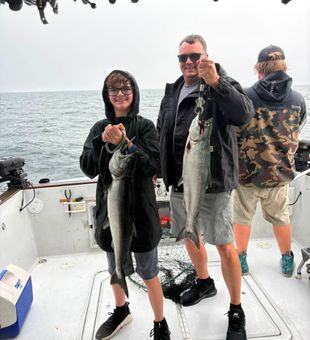 Proud Salmon Fishing Catch