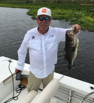 Solid Lake Fork largemouth bass on guided fishing trip