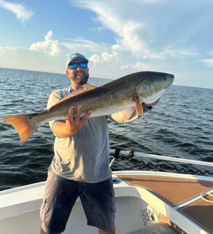 Epic redfish haul in open water.