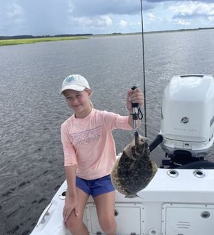 Nice flounder catch on calm inshore waters