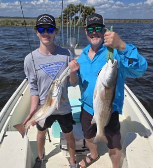 Double redfish success in Crawfordville FL waters!